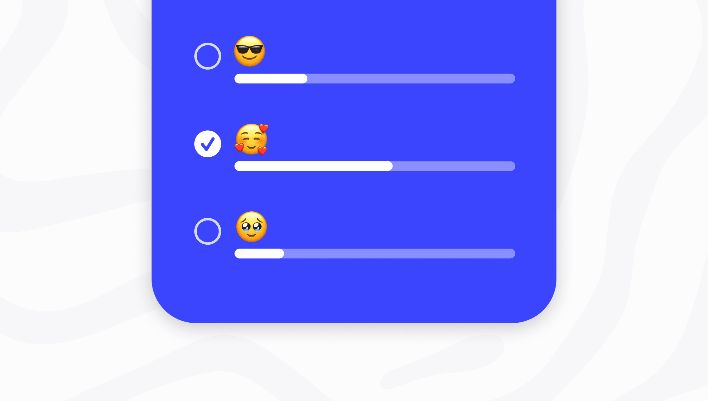 A stylized representation of a Signal poll.